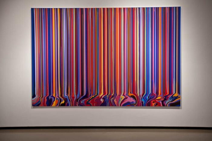 Ian Davenport「Colorfall」展览 @ Paul Kasmin Gallery