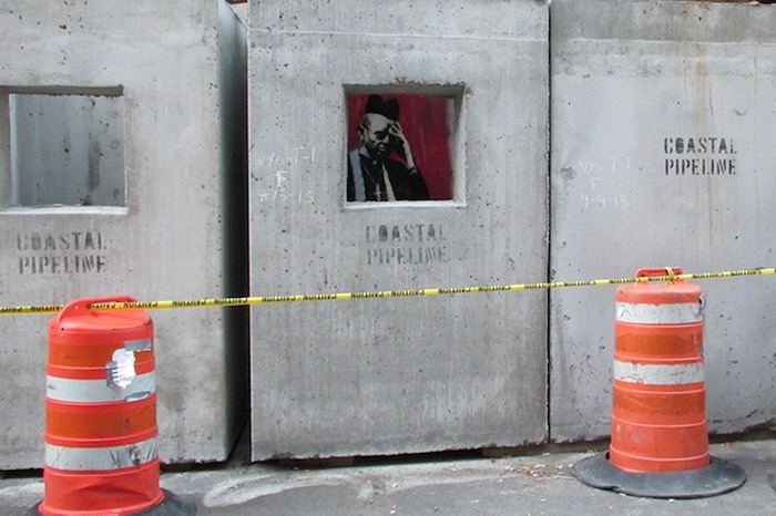 Banksy 纽约街头新作品「Concrete Confessional」