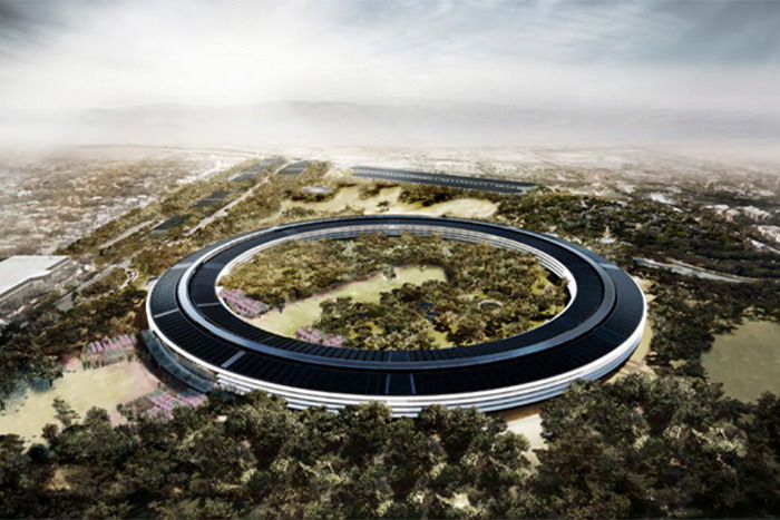 Apple 苹果公司最新总部「Spaceship」设计图