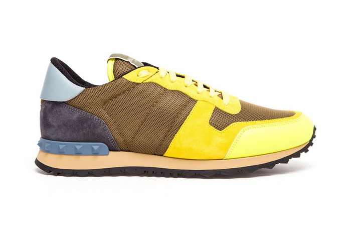 Valentino 异材质拼接跑鞋