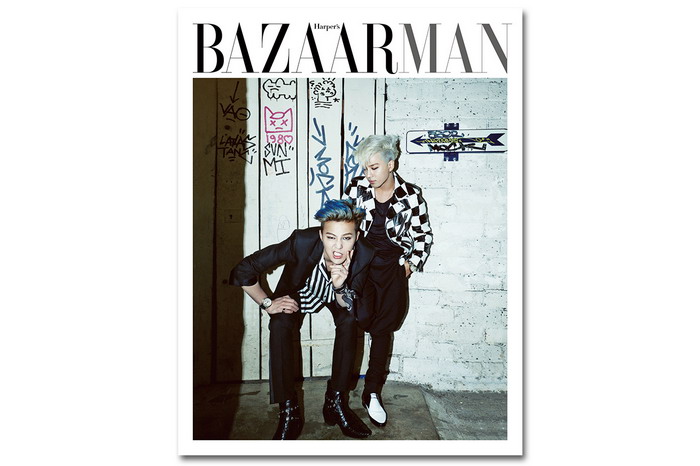 G-Dragon 与 Taeyang 登上《Harper's Bazaar Man》第五期封面