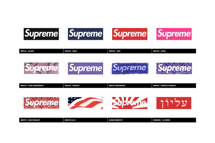 回顾 Supreme 20 年 Box Logo 设计