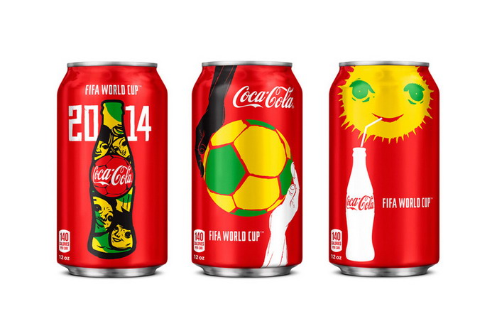 可口可乐 Coca-Cola 2014 世界杯特别版罐身设计