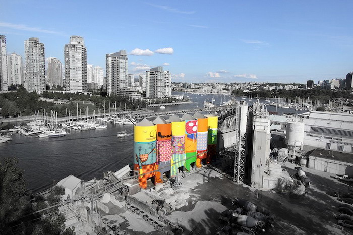 Os Gemeos 于温哥华创作最新巨型壁画作「Giants」