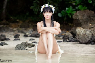 韩国车模韩佳恩海边大片 女神范儿妖娆性感