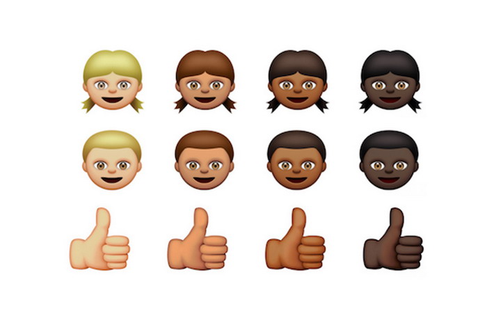 苹果于 iOS 8.3 更新多肤色 Emoji 表情