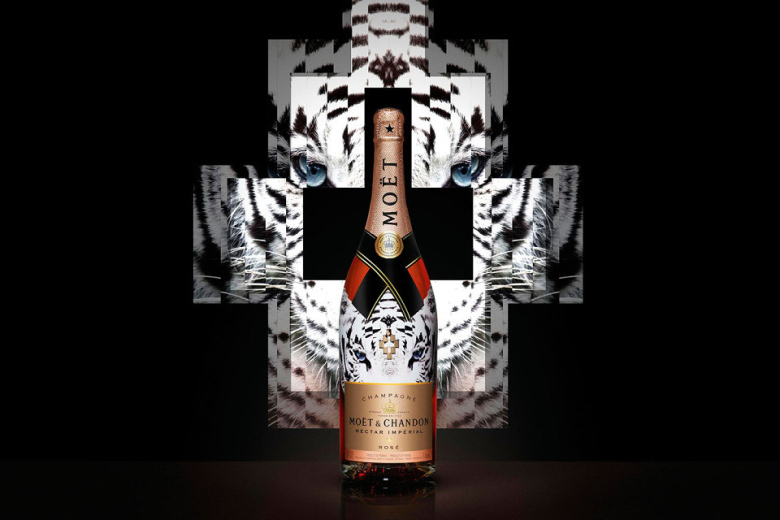 Moet & Chandon × Marcelo Burlon 限量版瓶身设计