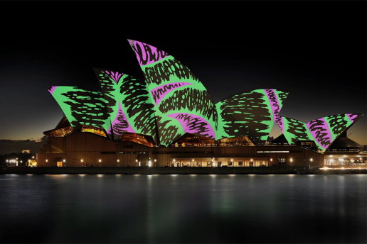悉尼歌剧院于 Vivid Sydney 期间上演「光影壁画秀」