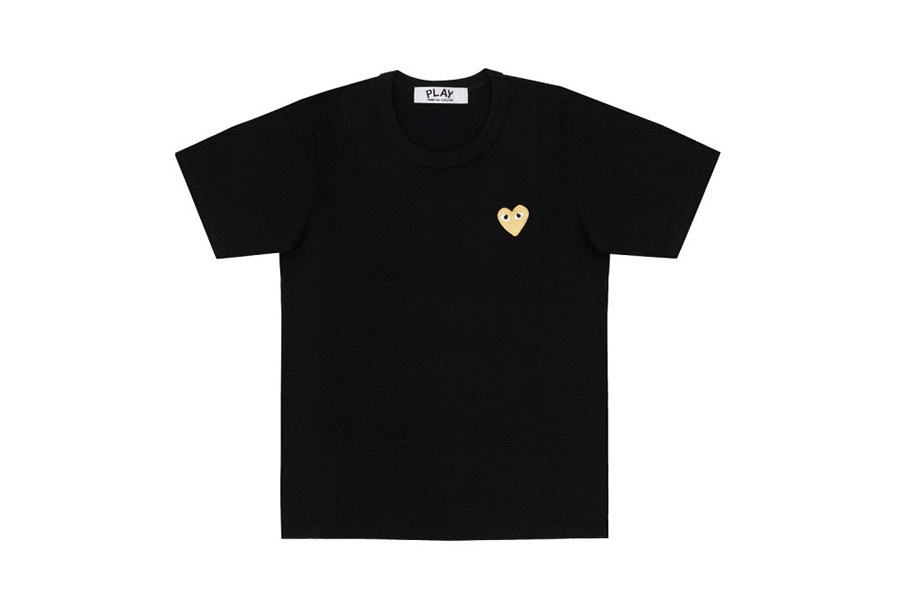 COMME des GARCONS PLAY 2015 秋冬「Gold Heart」系列 T-Shirt