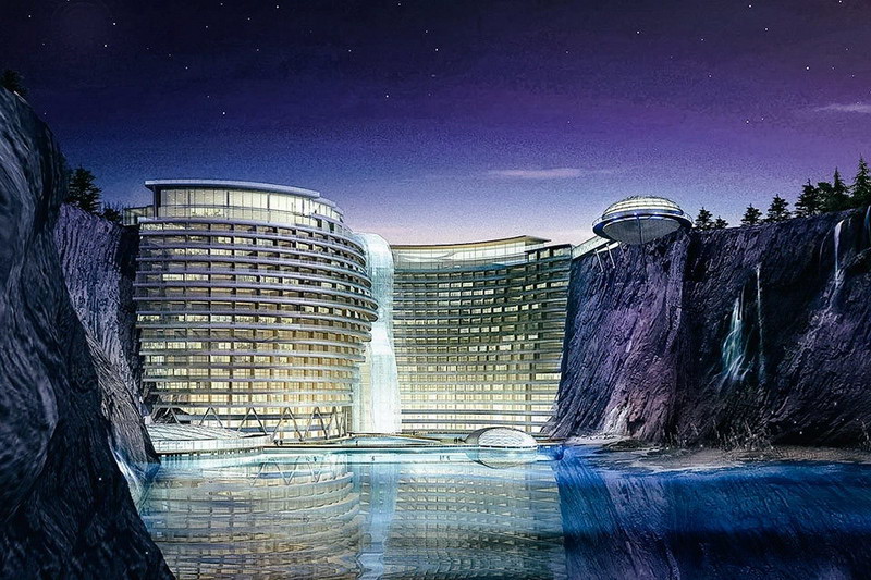 Atkins 打造上海 Shimao Wonderland「水中洞穴」酒店