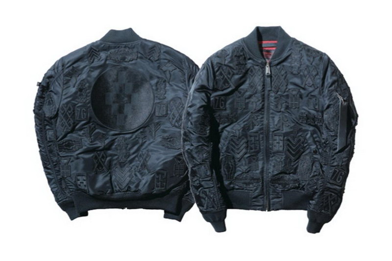 Marcelo Burlon × Alpha Industries 刺绣 MA-1 飞行夹克