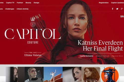 《The Hunger Games》打造 CapitolCouture 「时尚网站」