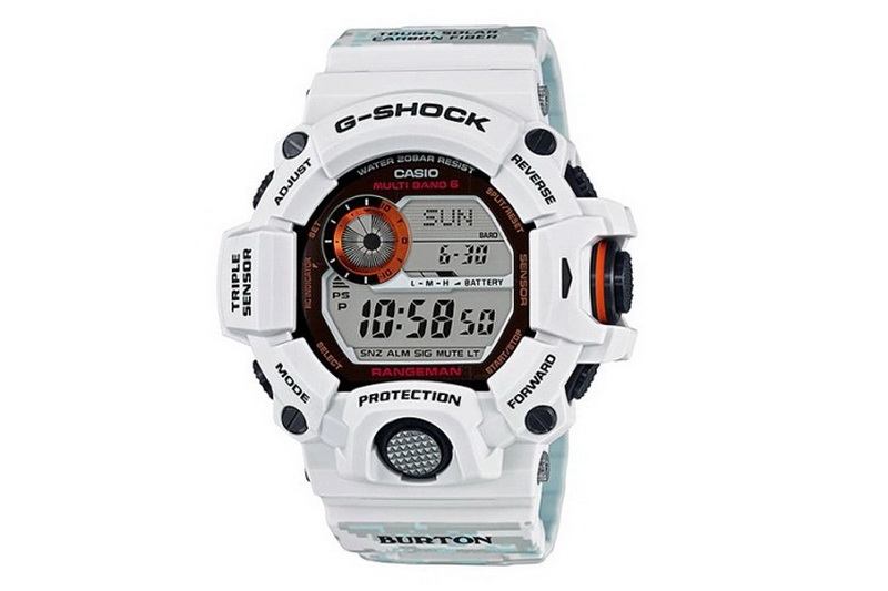 Burton × G-SHOCK 联乘雪地迷彩 Rangeman