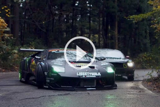 漂移对决 - 福特 Mustang RTR vs 兰博基尼 Lamborghini Murcielago