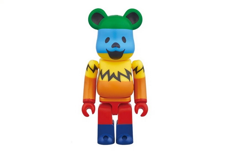 Grateful Dead × Medicom Toy 联名 100% & 1000%「Dancing Bears」Bearbrick 玩偶