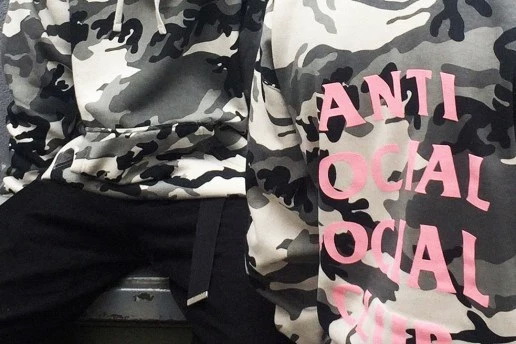 Anti Social Social Club 最新「Snow Camo」连帽卫衣