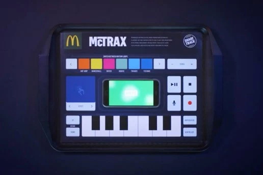 荷兰麦当劳 McDonald's 推出 McTrax「音乐托盘垫」