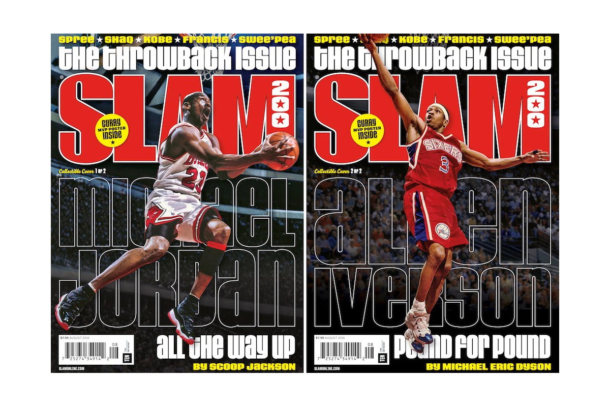 Michael Jordan 和 Allen Iverson 共同担任《SLAM》第 200 期封面人物