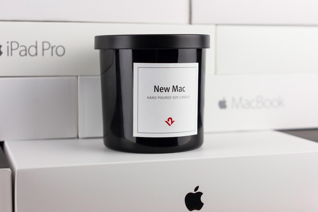 喜欢开盒新 Mac 的气味？New Mac 蜡烛绝对能满足您！