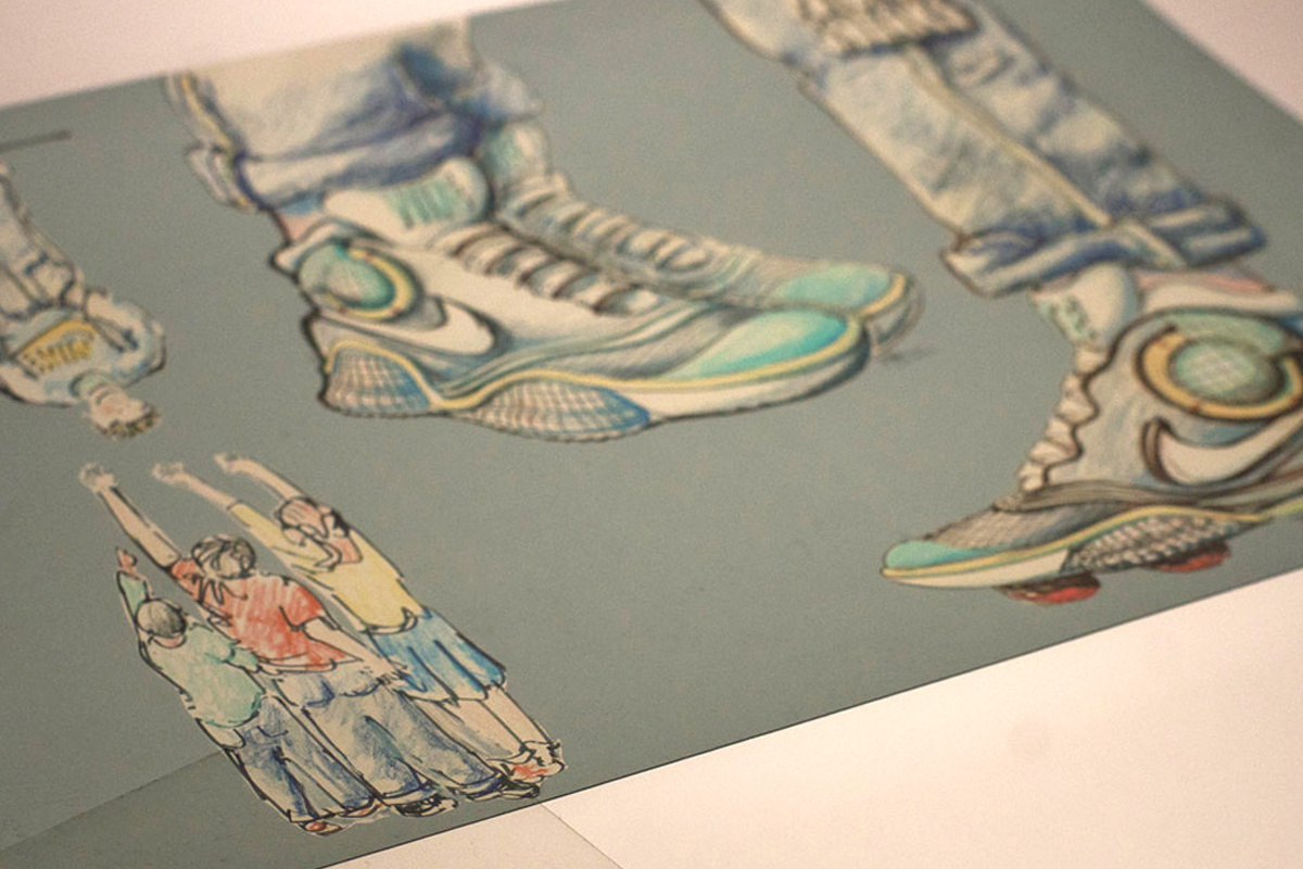 回顾欣赏 Tinker Hatfield 亲笔 Nike MAG 设计原稿