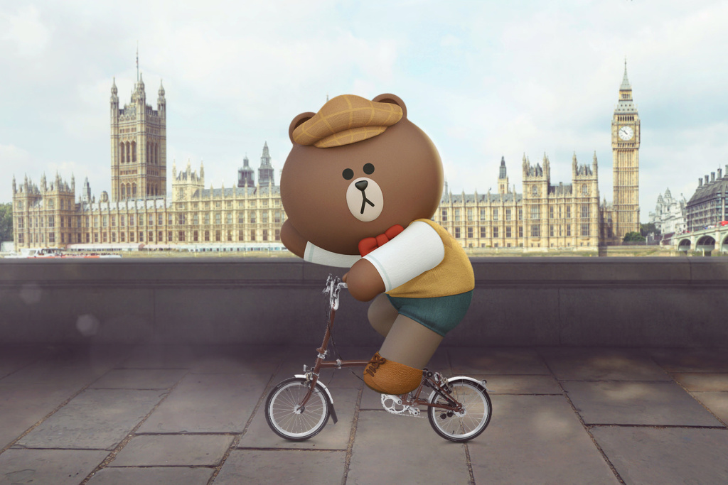 LINE FRIENDS 与 BROMPTON 推出限量版「Made for Brown」折叠单车