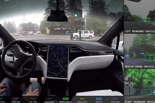 特斯拉 Tesla 全新「自动驾驶」技术测试影片