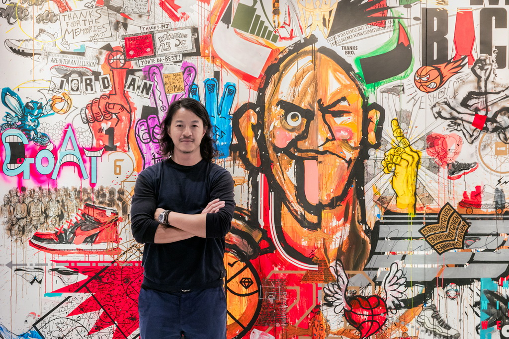 Michael Lau 画作《Jordan 本色之墙》高价于亚洲当代艺术日间拍卖中售出