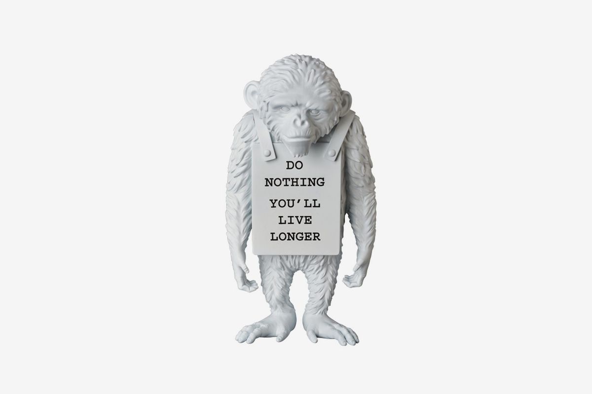 Medicom Toy × Banksy「Monkey Sign」联名玩偶