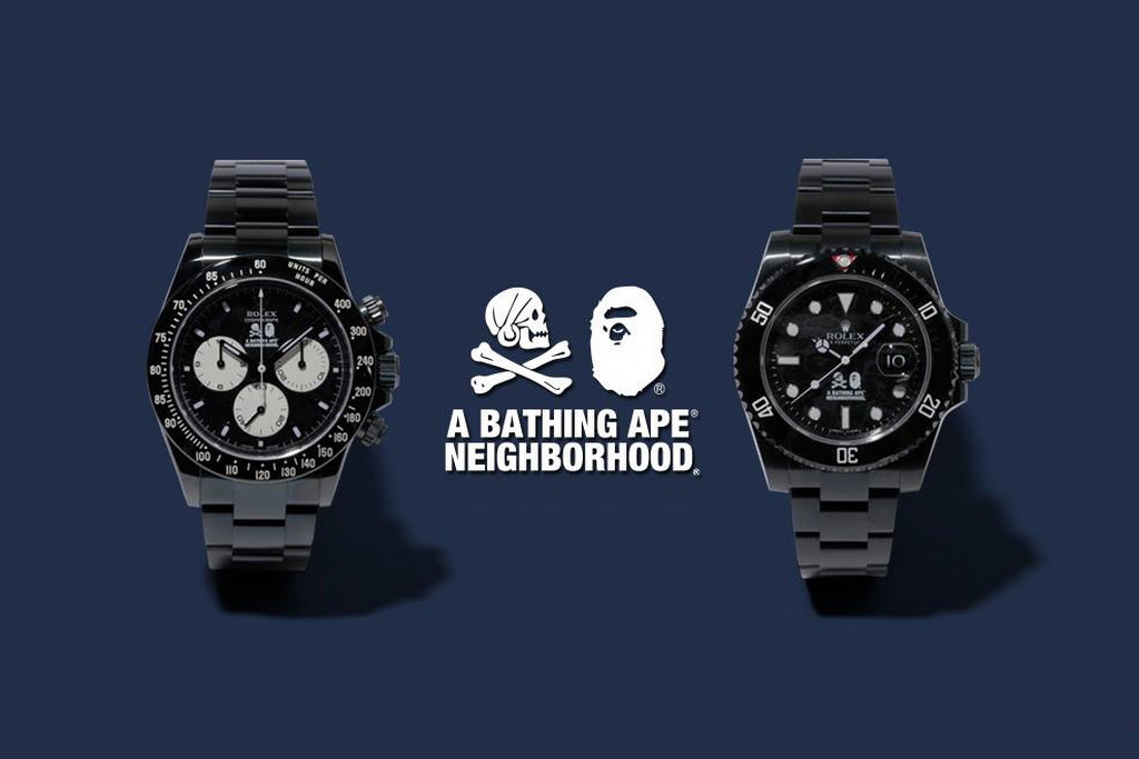 A BATHING APE × NEIGHBORHOOD × BAMFORD 三方联名 Rolex Daytona 及 Submariner 发售详情