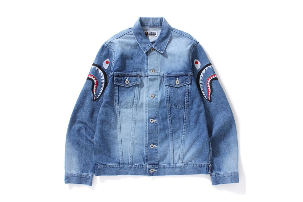 BAPE 全新 Shark Trucker Jacket 丹宁外套