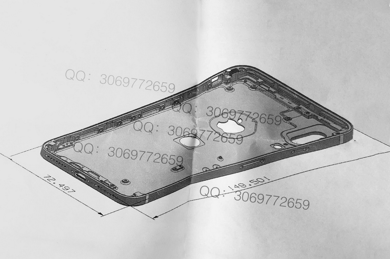 新一代 Apple iPhone 8 后壳设计图纸曝光