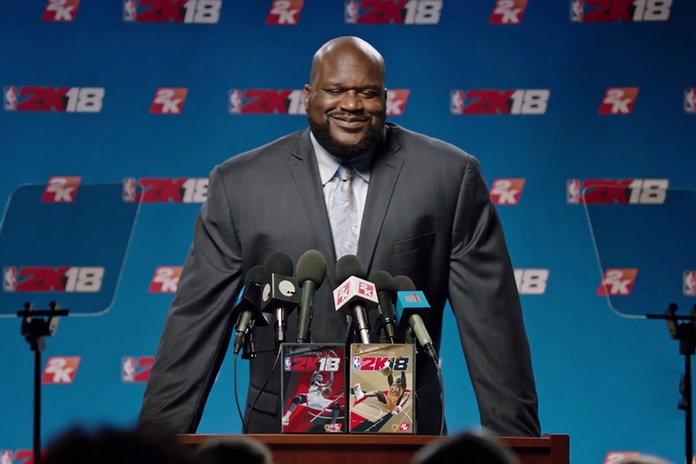 Shaquille O'Neal 成为《NBA 2K18 传奇珍藏版》封面人物