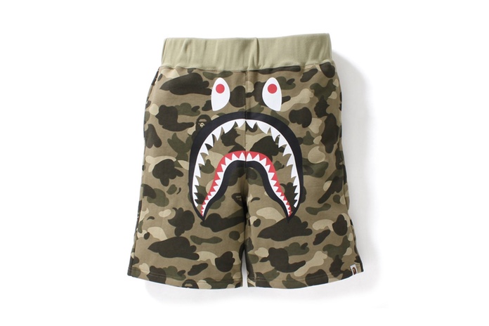 BAPE 2017 春夏 Camo Shark 运动短裤系列