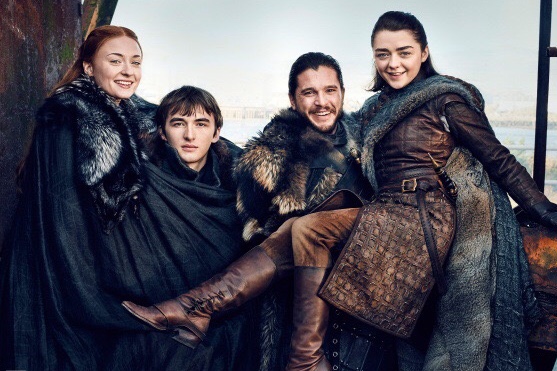 《权力的游戏 / Game of Thrones》Stark 家族成员重新聚首