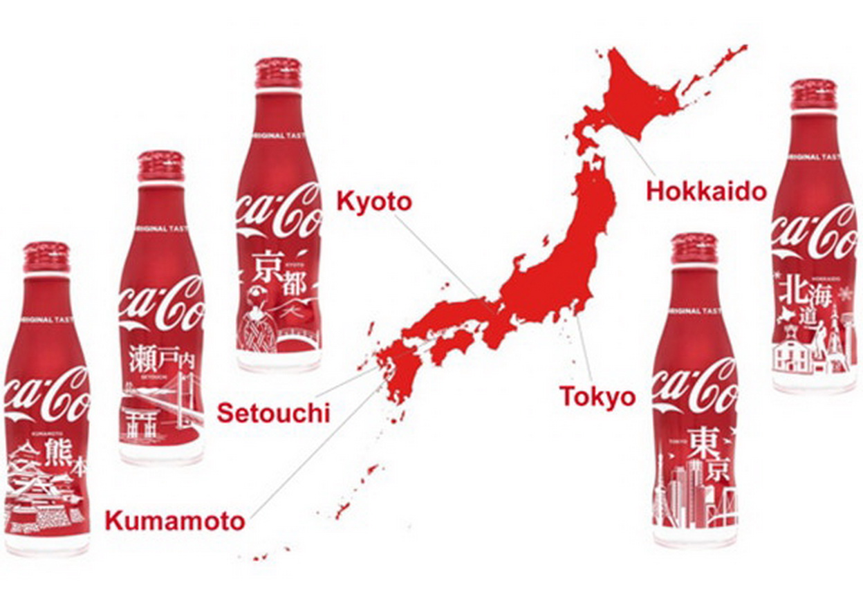 可口可乐 Coca-Cola 推出限量版日本景点瓶身包装