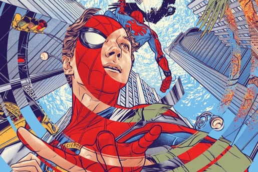 《Spider-Man: Homecoming》最新漫画风格电影海报