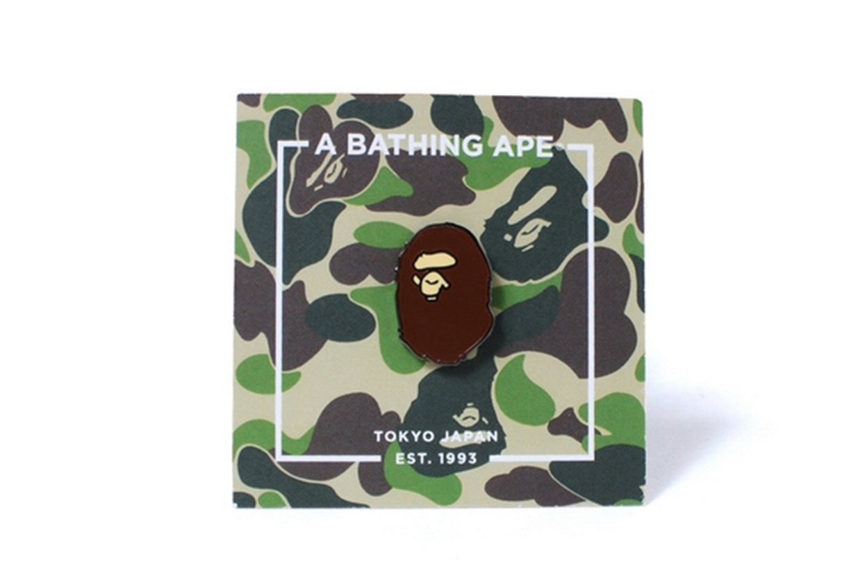 BAPE × Pintrill「APE HEAD」联名胸针