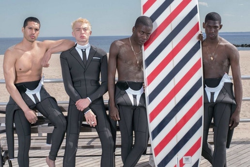 Thom Browne 推出全新「Trompe l'oeil」冲浪服