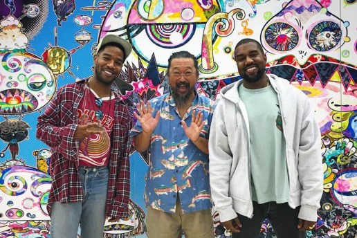 Kanye West 与 Kid Cudi 到日本拜访村上隆