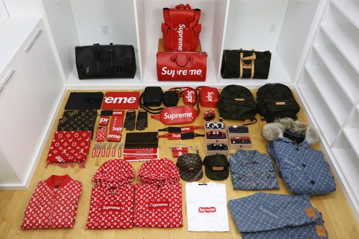 狂热粉丝一次性开箱 58 件 Supreme CH3 Louis Vuitton 联名单品