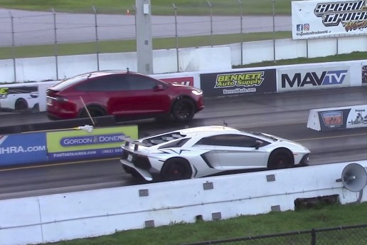 史上最快 SUV！Tesla Model X 加速对决秒杀 Lamborghini Aventador SV