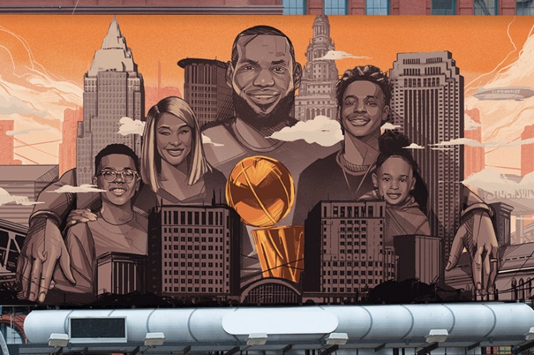 ESPN 邀请艺术家为 NBA 30 队打造 LeBron James 招募广告牌