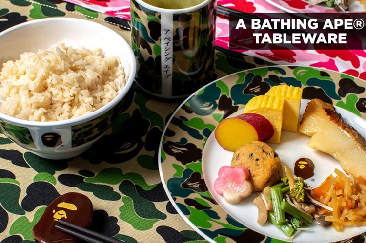 A BATHING APE 推出 ABC CAMO 迷彩餐具家饰系列