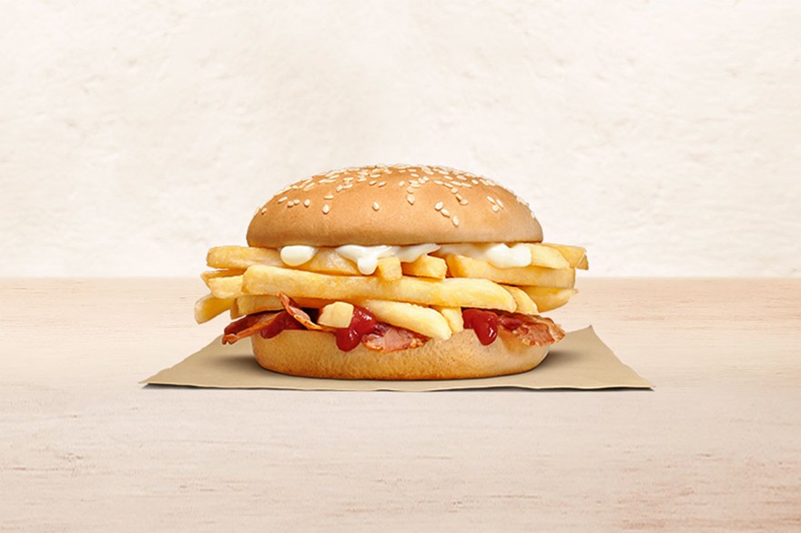 薯条狂热者必尝！纽西兰 Burger King 推出「纯薯条汉堡」