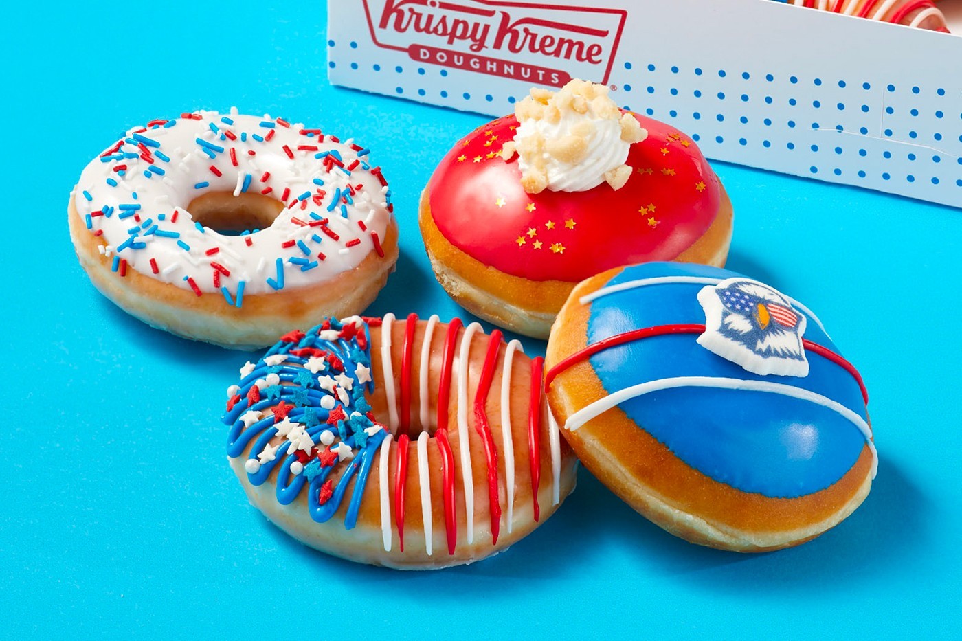 Krispy Kreme 为庆祝美国独立日推出全新「Star Spangled Box」