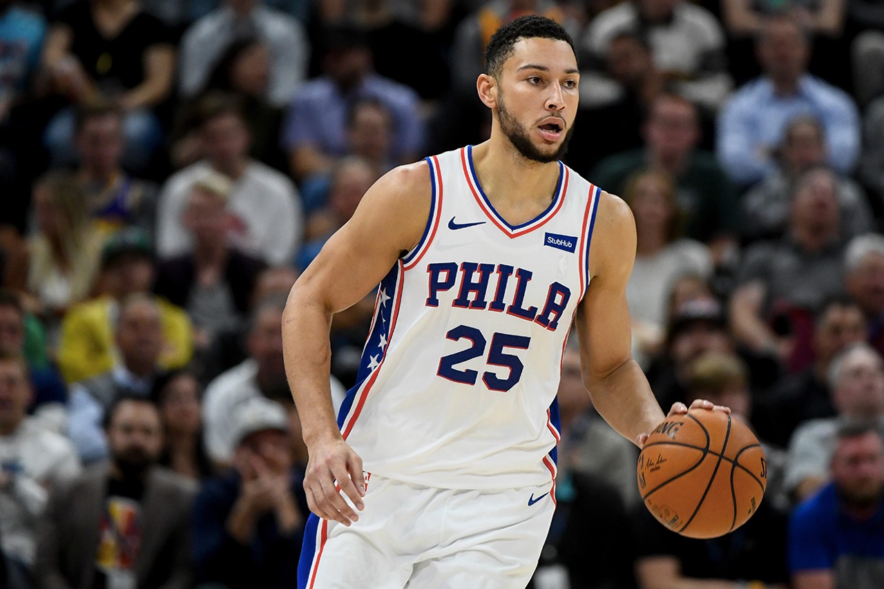 76ers 球员 Ben Simmons 终于投进本季第一颗三分球