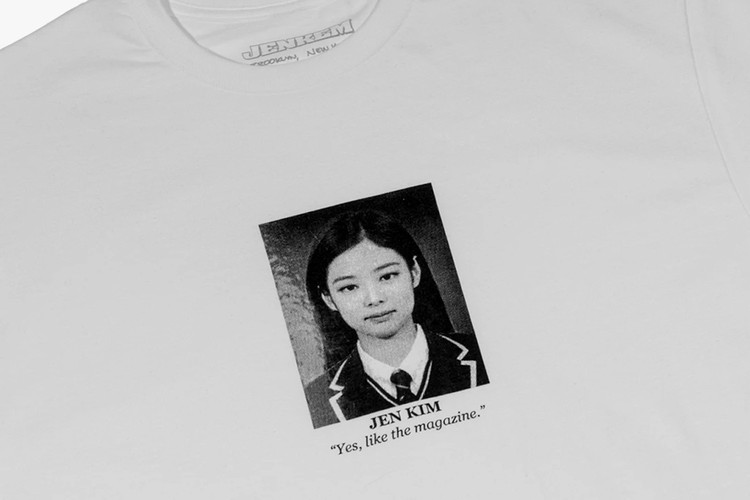 滑板杂志《Jenkem》推出最新 BLACKPINK 成员 Jennie 肖像 T-Shirt