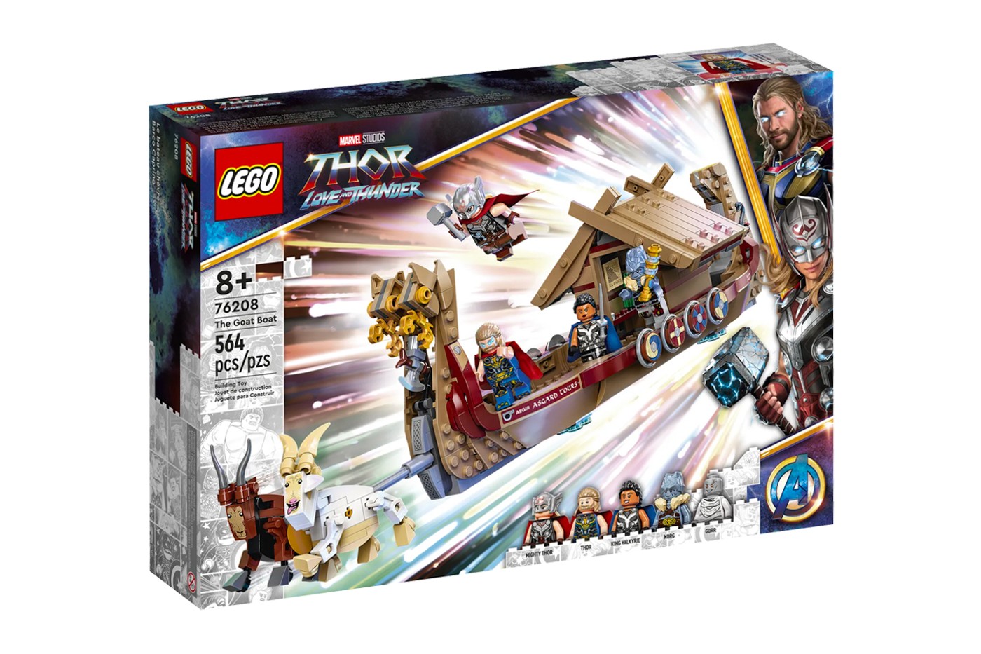 乐高 LEGO《Thor: Love and Thunder》「山羊船 The Goat Boat」积木套组正式发布