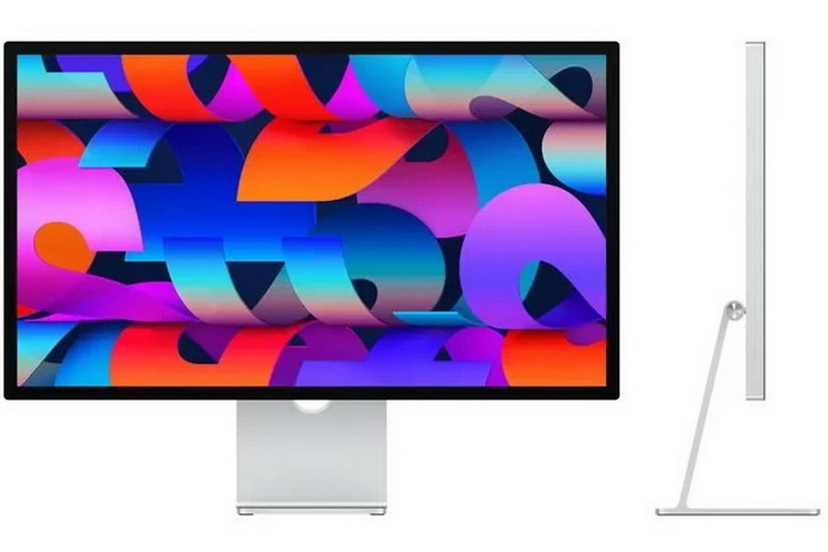 苹果标准款 Studio Display 显示器不附带抛光布，支架不能互换