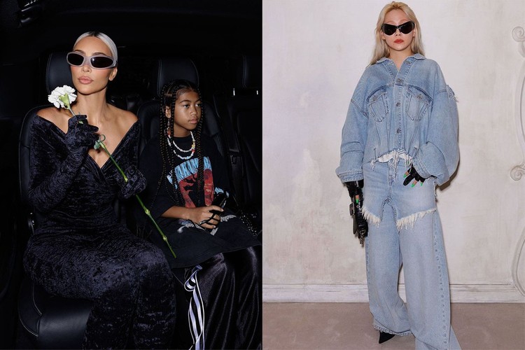 直击 Balenciaga 第 51 届高定时装秀众星穿搭：Kim Kardashian、North West、Alexa Demie、CL